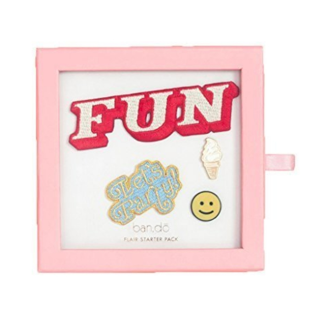 Ban.do Flair pins and paches sets